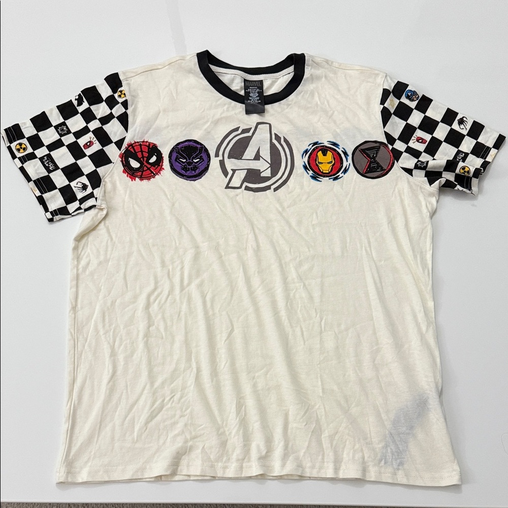 Marvel Avengers Cream Shirt with Black and Red Details